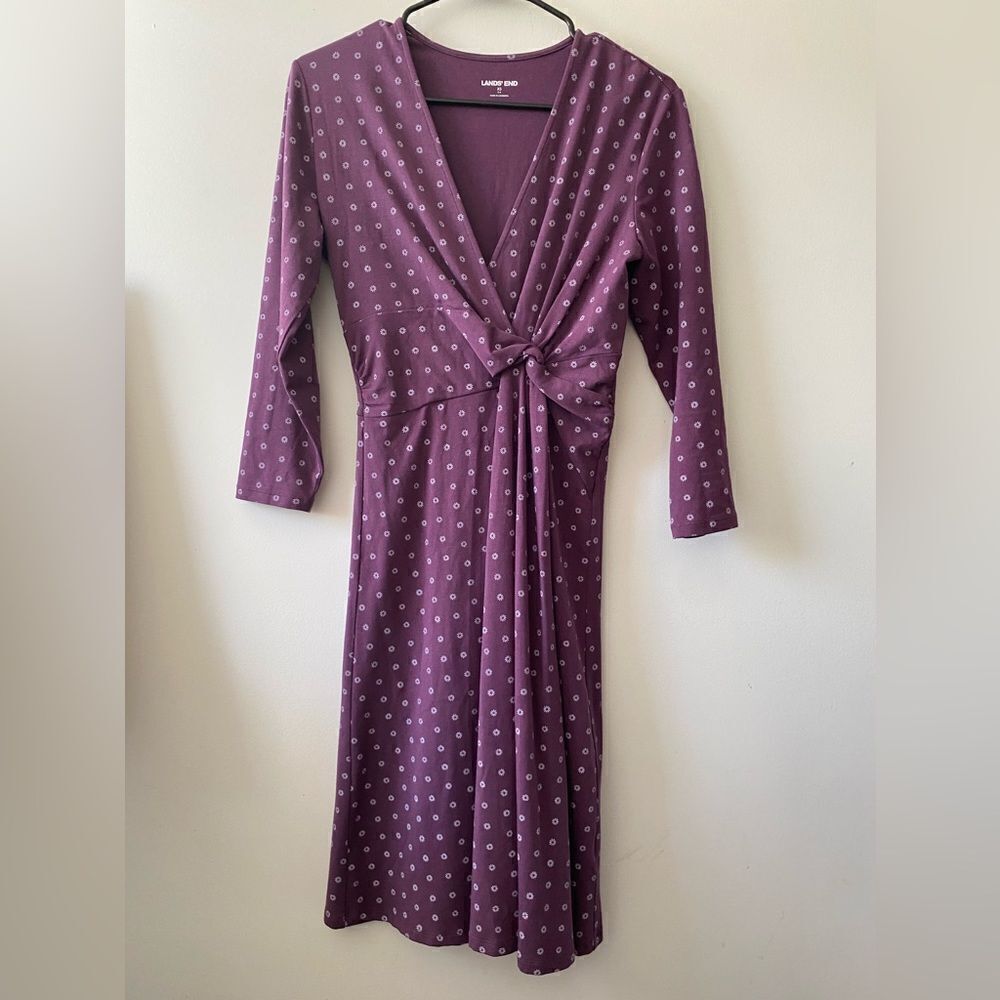 Lovely floral purple comfortable dress - Picture 2 of 5